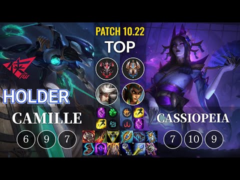 RW Holder Camille vs Cassiopeia Top - KR Patch 10.22
