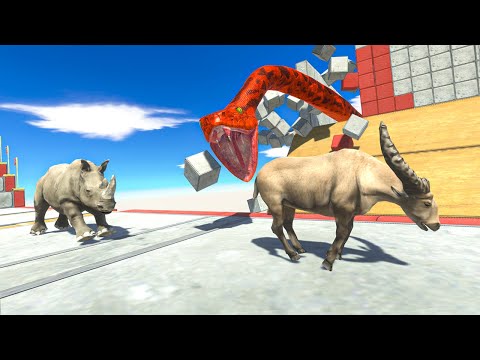 Run Run and Escape from Reptiles Trap - Animal Revolt Battle Simulator