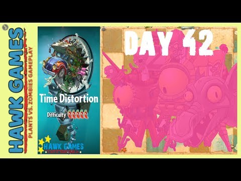 Plants vs Zombies 2 Time Disortion World Day 42 (Pink Bosses)