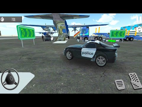 Police Car Plane Transporter - Multi Trailer Truck Driving Simulator 2021 - Android Gameplay