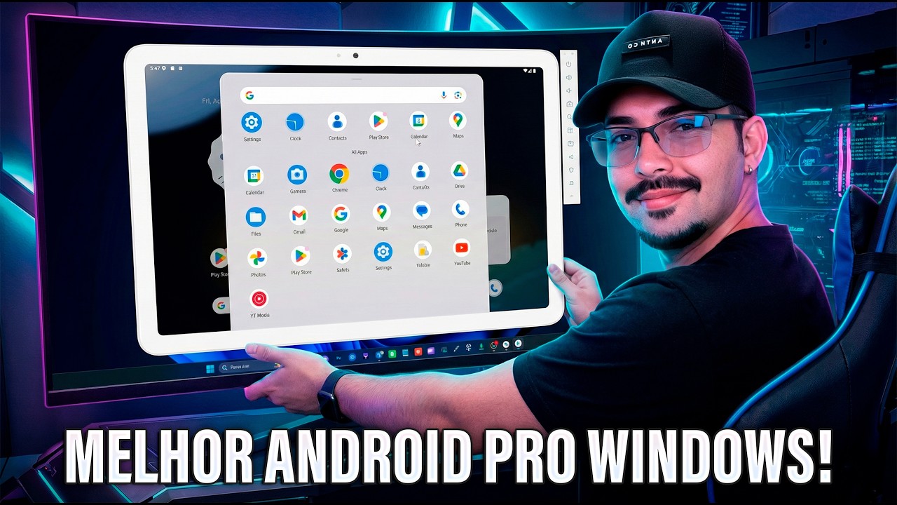 Como INSTALAR o TABLET ANDROID 16 GOOGLE no WINDOWS 11 e 10!