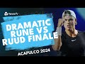 DRAMATIC Holger Rune vs Casper Ruud Finale | Acapulco 2024 Highlights