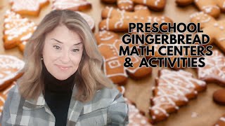 Gingerbread Math Centers for Preschool and Pre-K | Counting, Shapes, Graphing & Hands-On Learning