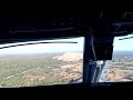 Cockpit Views Air Zimbabwe ERJ145 Landing At Victoria Falls Airport