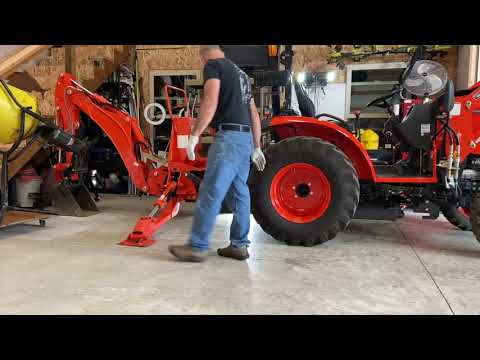Kioti Tractor Backhoe Removal - Step by Step