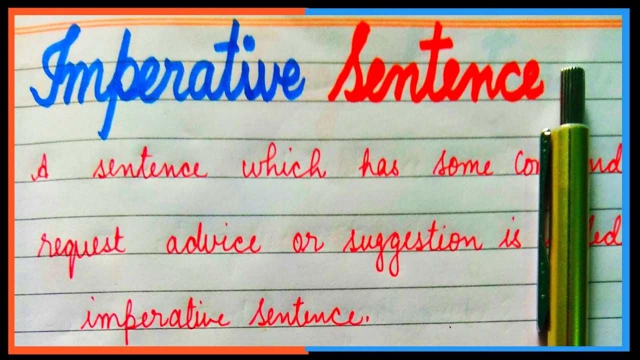 What are Imperative Sentence | Define of Imperative Sentence
