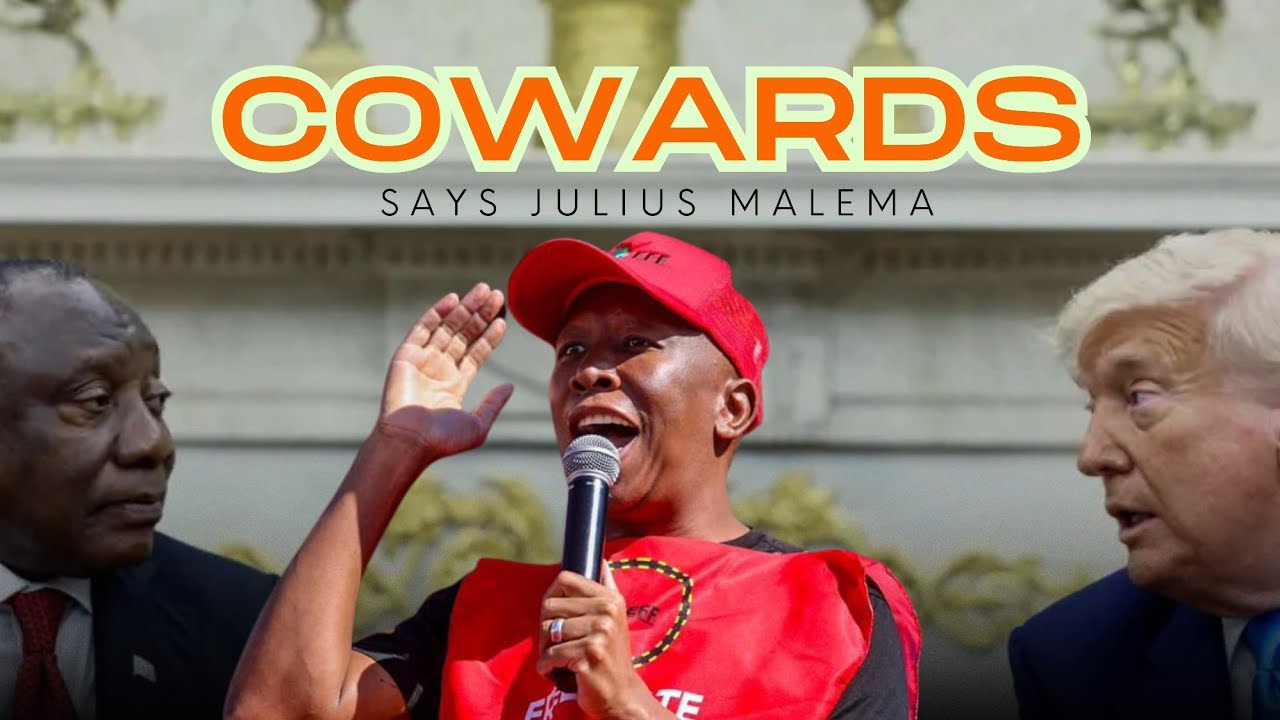 EFF President Julius Malema Finally responds to Donald Trump and Cyril Ramaphosa Oval meeting