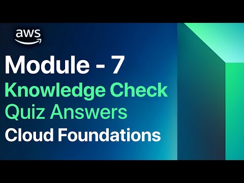 Module 7 knowledge check | AWS cloud foundation | AWS Storage | AWS Academy | Amazon AWS
