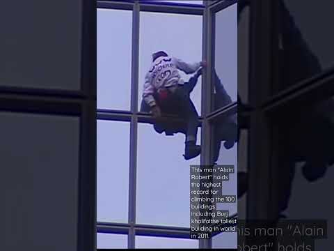 😅😭This man climbed Burj khalifa only with his hands😱Alain robert