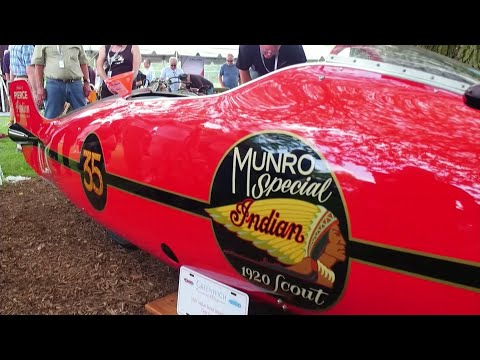 Burt Munro's World's Fastest Indian 1967 Land Speed Record Breaking Bike Started Up!