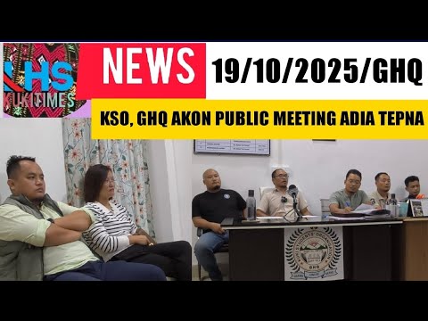 19 October 2025|PRESS CONFERENCE/KUKI STUDENTS' ORGANIZATION GENERAL HEADQUARTERS
