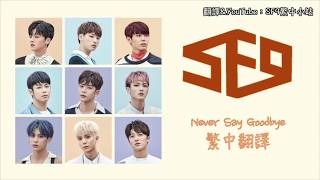 SF9 -- Never Say Goodbye 繁體中字 中文翻譯歌詞