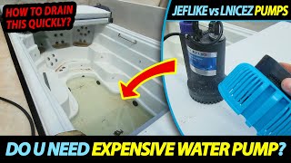 Comparing Water Pumps! JEFLIKE Water Pump vs LNICEZ Water Pump - How to Drain Pool/Hot Tub/Pond
