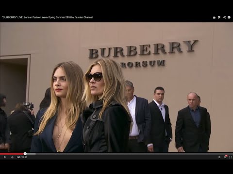 "BURBERRY" LIVE! London Fashion Week Spring Summer 2015 by Fashion Channel