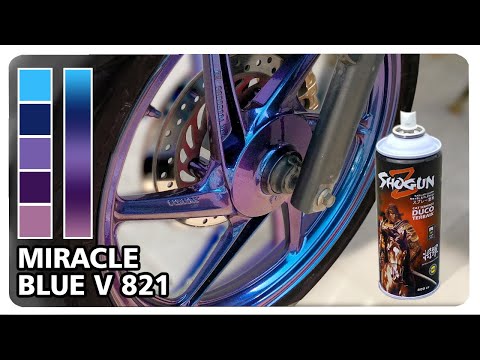 3D COLOUR | VELG BUNGLON MIRACLE BLUE VIOLET 821 - SHOGUN Z 100% DUCO - HONDA CB 150 R