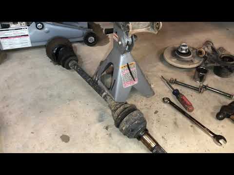 How to replace a rear CV axle in Yamaha Rhino