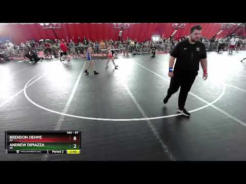 97 Lbs Champ. Round 1 - Brendon Oehme, SD Vs Andrew DiPiazza, WI A9f2