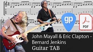 John Mayall &amp; Eric Clapton - Bernard Jenkins Guitar Tabs [TABS]