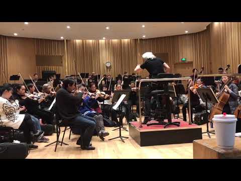 Noorman Widjaja Rehearsal with Shanghai  Philharmonic  Orchestra 2018.