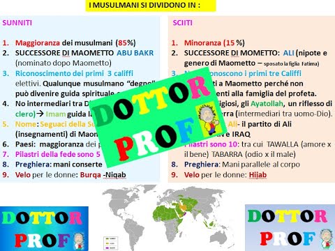 🔶 Islam: Differences between Shiites and Sunnis (simple summary for middle school)