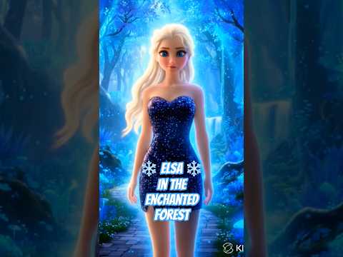 Frozen Elsa New Dress ❄️ Elsa Golden Enchanted Forest #elsa #rumi #frozen #disney #disneyprincess