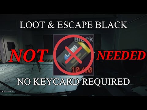 EFT PvE - How to LOOT & ESCAPE LABS BLACK KEYCARD ROOM WITHOUT USING THE KEYCARD