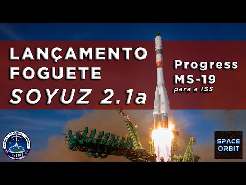 Lançamento Foguete Soyuz 2.1a - Progress MS-18 Para a ISS