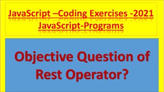 Download the video "Objective Question in JavaScript ?"