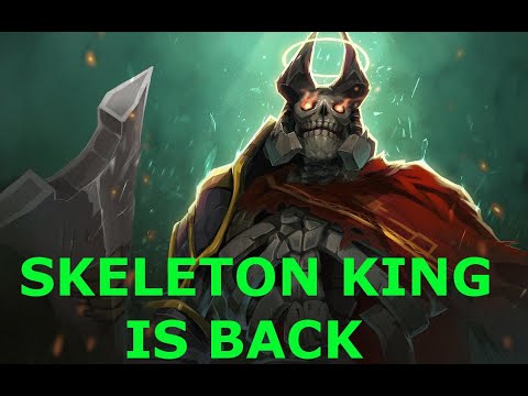 Wraith King TI10 Skeleton King ARCANA GAMEPLAY  - Dota 2