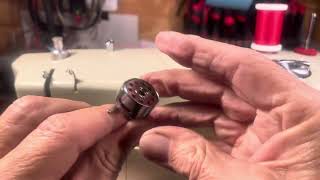 How to wind the bobbin- Kenmore 158 series & similar machines. Step by step & easy peasy (video 351)