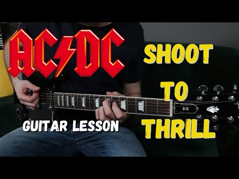 How To Play: Shoot To Thrill - By AC/DC - Guitar Lesson/Tutorial
