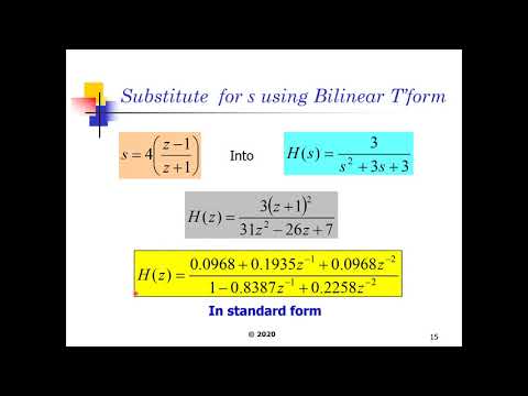 DSP Lecture 19 - IIR Filters II