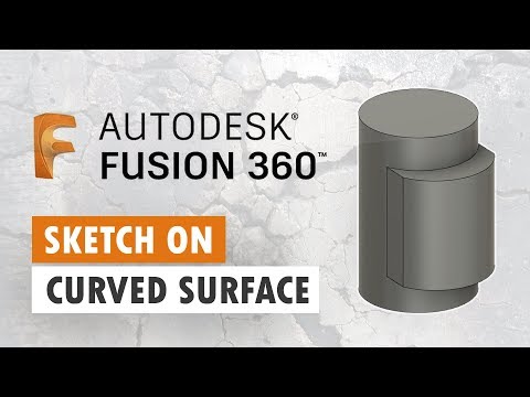 Project Sketch on Curved Surface - Fusion 360