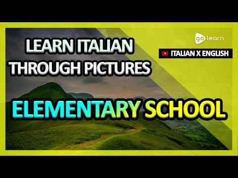 Learn Italian Through Pictures |Italian Vocabulary Elementary School | Golearn