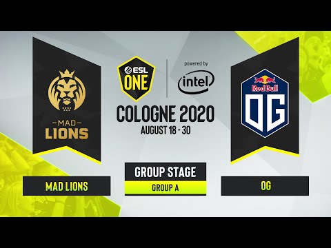 CS:GO - OG vs. MAD Lions [Dust2] Map 2 - ESL One Cologne 2020 - Group A - EU