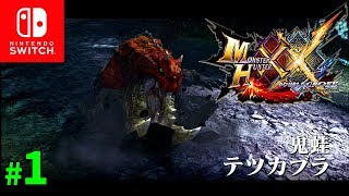 【MHXX】初心者がテツカブラを狩るとこうなる NS版 #1【モンスターハンターダブルクロス】