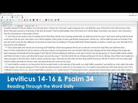 Leviticus 14-16 & Psalm 34