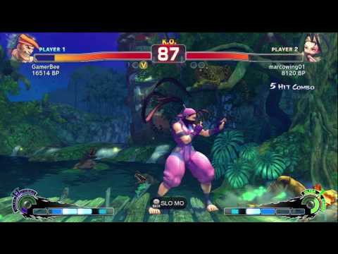 GamerBee [Adon] vs marcowing01 [Ibuki] SSF4 Japanese Online Ranked Matches - TRUE HIGH-DEF