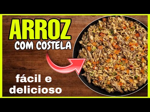 Como Fazer um delicioso ARROZ COM COSTELA fácil e rápido