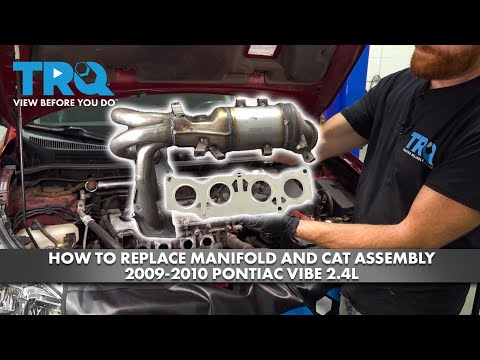 How to Replace Exhaust Manifold Catalytic Converter Assembly 2009-2010 Pontiac Vibe 2.4L