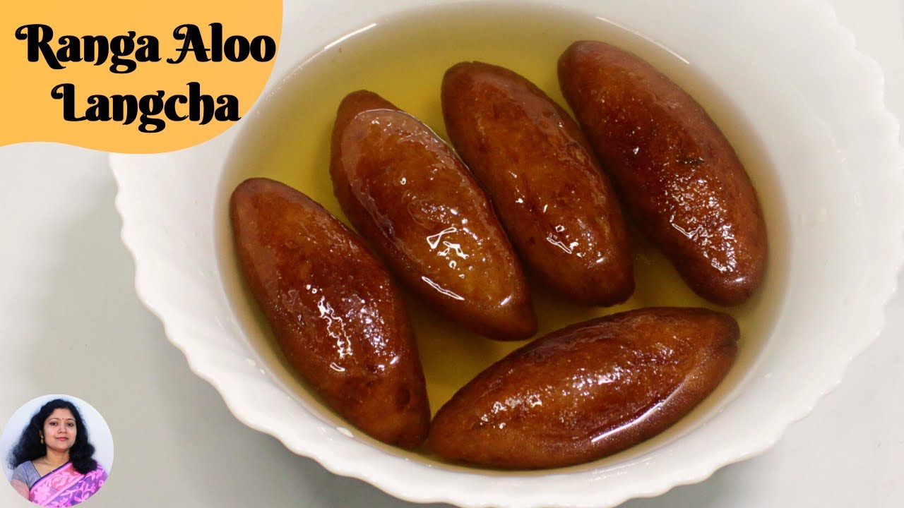 Best Ranga Aloo Langcha | Sweet Potato Dessert Recipe | Mitha Aloo Recipe | Misti Alu Pitha Recipe