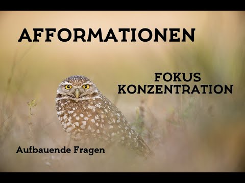 AFFORMATIONEN Fokus/Konzentration (nicht Affirmationen) / Aufbauende Fragen mit binauralen Beats