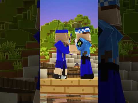 KEREM KOMİSER & ASLI DUYGUSAL MÜZİK KLİP ♪ - Minecraft #shorts
