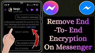 How To Remove End-to-End Encryption in Messenger 2024 | Turn Off End-To-End Encryption On Messenger