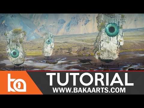 Intermediate Photoshop photo manipulation Tutorial | Alien Landscapes | Photoshop