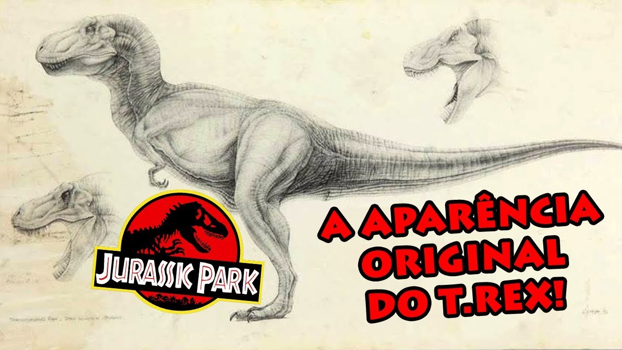 A aparência descartada do Tiranossauro rex de Jurassic Park