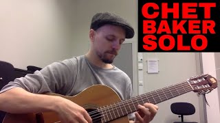 Chet Baker Solo On Guitar - That Old Feeling