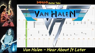 Hear About It Later - Van Halen - Lead Guitar TABS Lesson