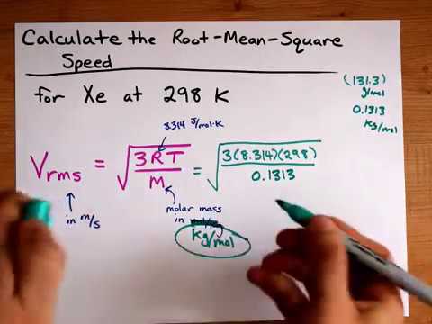 Calculate v_rms (Root-Mean-Square Speed) for a Gas Particle