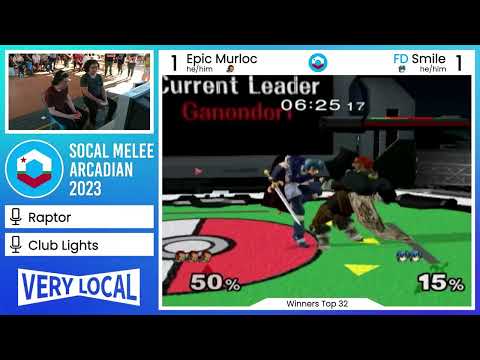 SoCal Melee Arcadian 2023 - Epic Murloc (Ganon) vs. Smile (Marth) - Winners Top 32